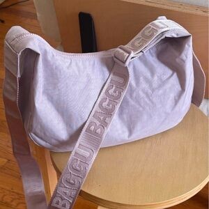 Baggu Medium Crescent Dusty Pink. NWT.